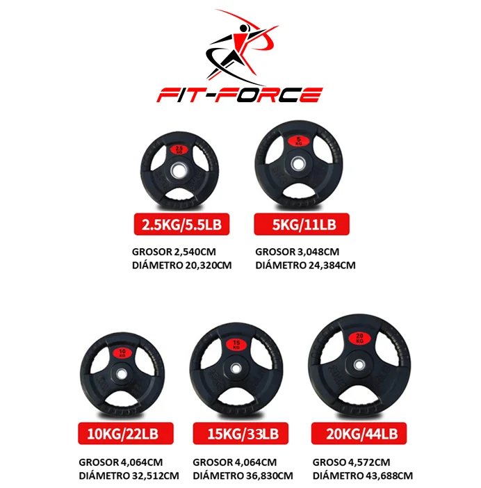 Disco de pesa olímpica 51mm 2.50KG hierro fundido con revestimiento de caucho - Image 9