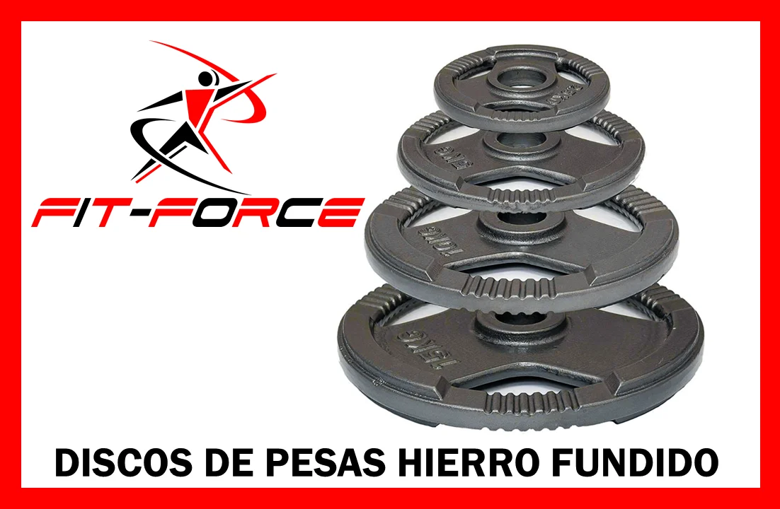 Discos de pesas Hierro fundido 1.25kgs x 4 unidades Marca Fit-Force - Image 2