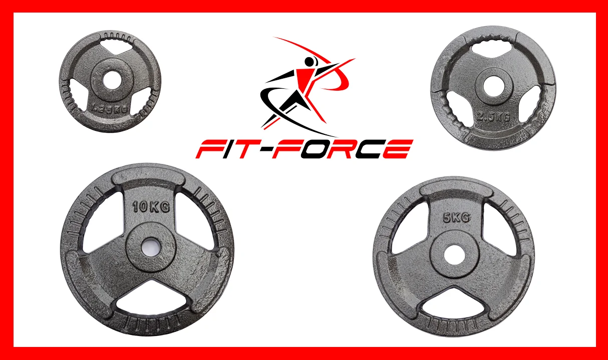 Discos de pesas Hierro fundido 1.25kgs x 4 unidades Marca Fit-Force - Image 3