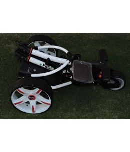 Carro eléctrico de golf Pro Kaddy modelo S1T2BL blanco - Image 4