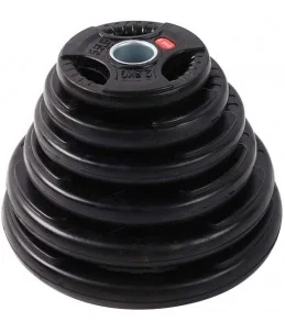 Disco de pesa olímpica 10.00KG 51mm hierro fundido con revestimiento de caucho - Image 2