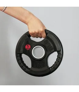 Disco de pesa olímpica 10.00KG 51mm hierro fundido con revestimiento de caucho - Image 3